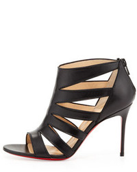 Christian Louboutin Beauty K Red Sole Cage Sandal Black