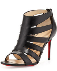 Christian Louboutin Beauty K Red Sole Cage Sandal Black