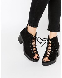Asos Collection Tiger Lace Up Heeled Sandals