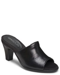 Aerosoles Rosoles Brilliance Leather Slide Sandals