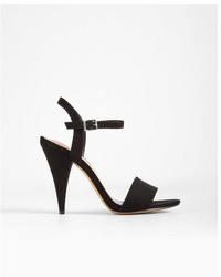 Express Simple T Strap Cone Heeled Sandals