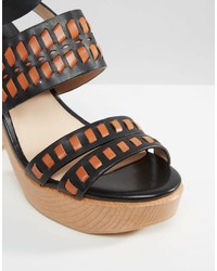 Mango Wooden Block Heel Sandal