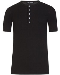 Dolce & Gabbana Button Placket T Shirt
