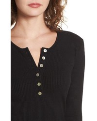 Amour Vert Free People Fatema Ribbed Henley