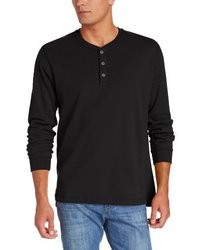G.H. Bass Gh Bass Long Sleeve Solid Sueded Jersey Henley