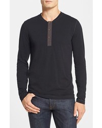 French Connection Shooter Slim Fit Long Sleeve Henley