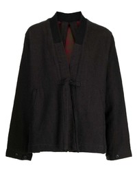 Maharishi Herringbone Pattern Tie Fastening Jacket