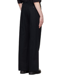 Reese Cooper®  Black Double Pleat Trousers