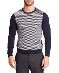 Sand Long Sleeve Herringbone Sweater