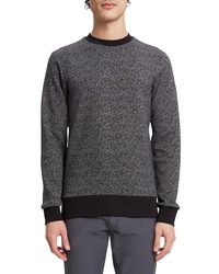 Black Herringbone Sweatshirt