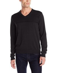 Perry Ellis Textured V Neck Sweater