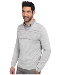 Perry Ellis Solid Textured V Neck Sweater