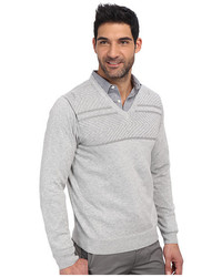 Perry Ellis Solid Textured V Neck Sweater