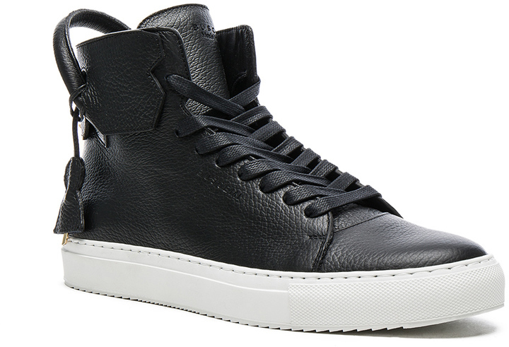 Buscemi 125mm High Top Pebbled Leather 