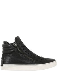 40mm Leather High Top Sneakers