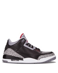 Jordan Air 3 Retro Black Cet Sneakers
