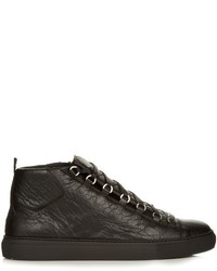 Balenciaga Arena High Top Leather Trainers