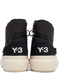 Y-3 Black Ajatu Court High Sneakers