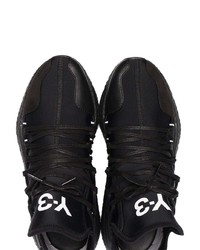 Y-3 Black Leather Kusari Sneaker