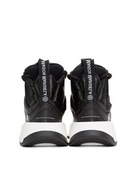 MM6 MAISON MARGIELA Black Padded High Top Sneakers