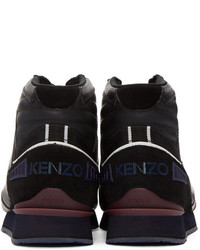 Kenzo Black Runmid High Top Sneakers
