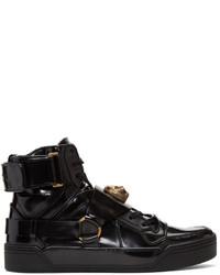 Gucci Black Tiger High Top Sneakers