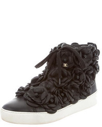 Chanel Camellia High Top Sneakers