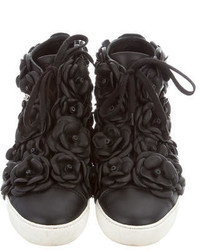 Chanel Camellia High Top Sneakers