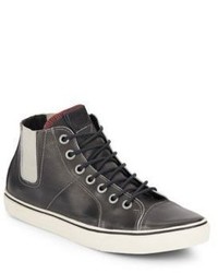 Chelsea Leather High Top Sneakers