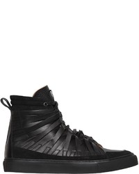 Damir Doma Multi Strap Leather High Top Sneakers