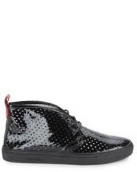 Del Toro Vernice Perforated Patent Leather Sneakers