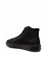 Karl Lagerfeld Embossed Logo Hi Top Sneakers