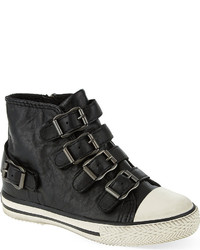 Ash Fanta Buckle Leather High Top Trainers 4 5 Years