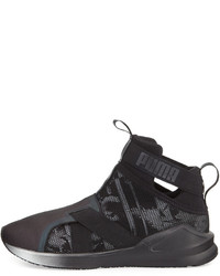 Puma Fierce Knit High Top Sneaker Black