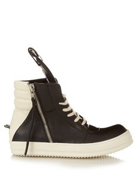 Rick Owens Geobasket Leather High Top Trainers
