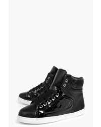 Boohoo Grace Quilted Panel High Top