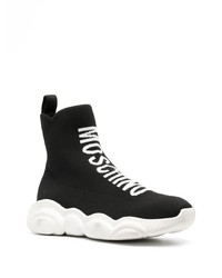 Moschino High Top Knitted Sneakers