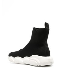 Moschino High Top Knitted Sneakers