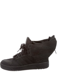Jeremy Scott X Adidas Wings 20 Black Flag Sneakers