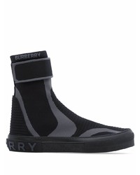 Burberry Knitted Sub High Top Sneakers