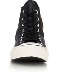 Converse Leather Chuck Taylor 70 Sneakers Black Blue Size 6 M