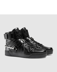 Gucci Leather Sneaker With Horsebit