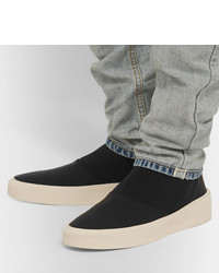 Fear Of God Leather Trimmed Neoprene High Top Sneakers