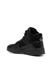 Ea7 Emporio Armani Logo Debossed High Top Sneakers
