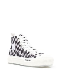 Amiri Logo Patch Lace Up Sneakers
