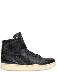Mi Basket 84 Tumbled Leather Sneakers