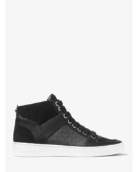 Michael Kors Michl Kors Matty Logo Leather And Suede High Top Sneaker