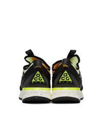Nike Orange And Green Acg React Terra Gobe Sneakers