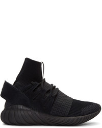 adidas Originals Black Tubular Doom Pk Sneakers