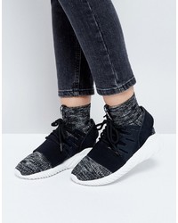 adidas Originals Black Tubular Doom Sneakers